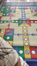 大富翁 飞行棋地毯游戏棋超大号爬行地毯亲子互动游戏垫儿童幼儿园玩具 1.2*1.8米双面飞行棋/强手棋 实拍图
