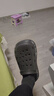 回力四季踩屎感洞洞鞋男士凉鞋2025新款包头拖鞋外穿休闲开车运动沙滩鞋 黑色【品质升级版】 41 -42码 实拍图