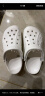 crocs卡骆驰洞洞鞋贝雅男鞋女鞋轻便耐磨一脚蹬拖鞋休闲鞋|10126 白-100 40 (250mm) 实拍图