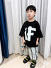 G.DUCKKIDS小黄鸭男童潮酷黑色T恤夏季儿童半袖上衣潮牌2025新款男孩中大童 黑色 120 7码建议身高110cm左右 晒单实拍图