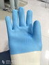食品级耐高温硅胶手套防烫隔热防水五指灵活烘焙餐饮烤箱家务洗碗加厚厨房烧烤加长橡胶 1双/蓝白拼色均码【食品级】隔热耐高温 实拍图