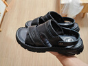 骆驼男士凉鞋真牛皮防滑耐磨沙滩鞋外穿休闲拖鞋 P15M211017A 黑色 39 实拍图