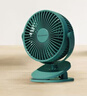 艾美特（AIRMATE）小风扇桌面便携式小型电风扇充电办公宿舍学生床头夹扇台夹扇 【插电款/二档】绿色 实拍图