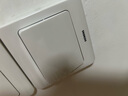 西门子（SIEMENS）开关插座 一开单控面板 86型暗装面板 远景雅白色5TA02011CC1 实拍图