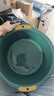 开饵盆塑料盆洗脸盆子大号加厚洗菜盆洗衣盆泡脚盆洗脚盆 深蓝 中号32.5*10cm 实拍图
