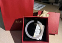 周六福（ZLF）  白月光玉髓手镯女宽条白透新中式国风送女友礼物 54mm 实拍图