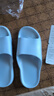 夏季防滑老人鞋孕妇室内外浴室拖鞋速干不臭脚凉拖鞋女送爸妈 天蓝 38-39 【适合37-38码】 实拍图