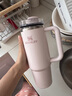 STANLEY巨无霸吸管杯水杯保温杯大容量不锈钢杯子车载办公887ML-晶粉色 实拍图