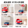 日康（rikang）儿童马桶 宝宝坐便器便盆加高前挡 PU软垫三合一功能 红色X2004-9 实拍图
