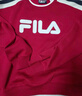 FILA 斐乐官方女子套头卫衣冬季logo时尚休闲拼色针织内搭长袖上衣 妖艳红-WI M 实拍图