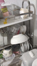 四方食事厨房碗碟置物架不锈钢沥水碗架台面放碗筷柜盘勺用具收纳架子 【优质不锈钢】三层43cm套装 实拍图