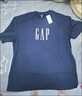 GAP男女装春季款纯棉字母logo短袖T恤常规上衣美版570044 海军蓝 2XL 美码 3XL亚洲码185/124A 实拍图