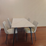 林氏家居轻奢岩板餐桌椅现代简约大理石纹桌LS663R1餐桌1.6米+S3-A餐椅*4 实拍图