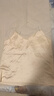 百图betu女装夏季新款吊带衫丝质缎面美背交叉带V领背心女2304T58 杏色 M 实拍图