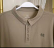 KOLON SPORT/可隆速干POLO 男士吸湿小翻领抗菌户外运动印花短袖 LHPT5MTT31-MO 青苔绿 XL 180/100A 实拍图