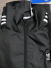 adidas休闲简约三条纹梭织立领夹克外套男装阿迪达斯官方三叶草 黑色 L 实拍图