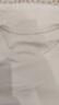 【阿玛尼制造商】女士莫代尔蚕丝短袖T恤纯色体恤打底上衣A6167 珍珠白 2XL （135-150斤） 实拍图