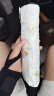 天堂 防紫外线晴雨伞三折 雨伞黑胶防晒太阳伞遮阳晴雨伞 甘酪白 实拍图