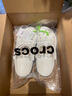 crocs卡骆驰洞洞鞋贝雅卡骆班轻便耐磨一脚蹬休闲鞋|205089 白/深蓝-126 39 (240mm) 实拍图