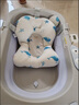 世纪宝贝（babyhood）婴儿洗澡盆儿童可折叠浴盆+浴垫宝宝坐浴盆 水塞感温/防滑两件套 实拍图
