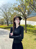 oein 防晒衣女防晒服紫外线2025夏季新款修身黑色收腰紧身套冰丝上衣 黑色 UPF50+ S 【建议90-105】 实拍图