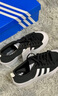 adidas NIZZA PLATFORM厚底增高运动帆布鞋男女阿迪达斯三叶草   一号黑/白   37 实拍图