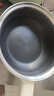 牧利派 304不锈钢蜂窝电炒锅炒菜不粘锅多功能家用电煮锅多用途锅蒸煮煎炒炖一体大功率爆炒电蒸锅电火锅 象牙白- 配1.5米加长电线 送锅铲 304不锈钢【机械款】3.5L +1蒸笼 1-3人 实拍图