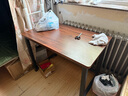 宅仕达电脑桌台式书桌学习桌简易办公培训桌家用写字电竞长条桌子DNZ-04 深胡桃-升级全桌加厚100*60cm 实拍图