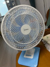 美的（Midea）台式电风扇七叶柔风轻音卧室宿舍广角远距交流定频台扇办公室桌面节能省电摇头小型电扇 FGAU40D 实拍图