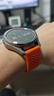 KMaxAI适用小米手表Watch S4/S4 Sport液态硅胶表带 S1/S2/S3 Pro手表带 Color运动版透气替换表链 橙色 实拍图