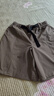 拓路者（Pioneer Camp）户外防泼水工装短裤夏季宽松女士透气耐磨五分休闲裤 深卡其 XL  实拍图