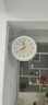 康巴丝（Compas）双面挂钟欧式石英钟挂表客厅餐厅摇摆时钟表摆钟钟表 1062白色 实拍图