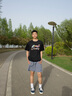 李宁（LI-NING）短袖t恤男夏季薄款凉感冰丝体恤宽松休闲透气棉质圆领运动上衣 黑色-新款彩标 L /175 (120-145斤) 实拍图