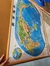 【凹凸立体】中国地图和世界地图3d立体地形图挂图 106x76cm世界地形图2026 实拍图