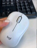 罗技（Logitech）M221 轻音鼠标 无线鼠标 办公鼠标 对称鼠标 带无线微型接收器 米白色 实拍图