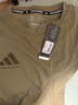 阿迪达斯短袖男2025运动健身户外亲肤透气轻薄速干T恤衫 橄榄绿/绿棕色 S 实拍图