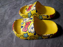巴布豆儿童拖鞋男女童婴幼儿宝宝凉拖中大童居家室内浴室洗澡防滑一字拖 黄色211 24 内长14.5cm 适合脚长13.5-14cm 实拍图