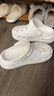 卡骆驰（crocs）经典泡芙Clog男女一脚蹬懒人沙滩鞋 CR207521-100 37 实拍图
