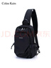 Colins Keirs胸包男斜挎包单肩包时尚小背包运动包牛津布单肩小包潮牌包包 黑色 实拍图