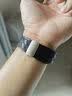 LIAVNAS适用苹果表带apple watch s11/10/9/ultra2微孔透气双面真皮表带iwatch S8/7/6/5/SEwp磁吸手表带 微孔-透气-黑色 38/40/41/42表盘通用 实拍图