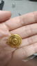 爱恋（AILEND）黄金吊坠八宝罗盘999足金福莲花挂坠男女款生日送男友送老公礼物 搭配小金珠+赠送黑色编绳 约8.4g（重量多退少补） 实拍图