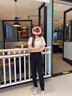 浪莎运动裤女春秋款宽松显瘦哈伦束脚裤子女高腰垂感百搭休闲卫裤女 黑色-春秋常规款 L (适合111-120斤) 实拍图