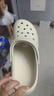 名创优品（MINISO）洞洞鞋男女夏季外穿沙滩凉鞋防滑厚底踩屎感包头凉拖鞋骨白40-41 实拍图