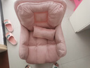 罗鹿电脑椅电竞椅办公室椅子女生学习椅座椅人体工学椅化妆椅升降转椅 少女粉-双层靠背-优质乳胶款 实拍图