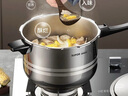 苏泊尔（SUPOR）304不锈钢9L压力锅26cm【5-8人可用】防爆高压锅电磁炉通用大容量 实拍图