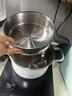 康巴赫（KBH）汤锅不锈钢0无涂层宝宝辅食锅奶锅煮炖锅煲汤煮面锅燃气灶电磁炉 304不锈钢汤锅 22cm 实拍图