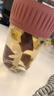 乐扣乐扣（LOCK&LOCK）咖啡杯耐热玻璃水杯子男女学生便携式双饮吸管杯随手杯500ML粉色 实拍图