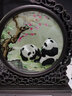婆城蜀绣熊猫双面绣摆件半龙头刺绣屏风送老外手工艺品（京东快递） 梅花熊猫-PVC半龙头(京东快递） 实拍图