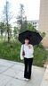 【全网爆款】手动UV折叠雨伞男女晴雨伞两用防晒遮阳黑胶伞 【新人福利】7骨手动纯色 颜色随机 实拍图