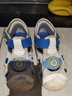 江博士夏季男女童舒适休闲宝宝学步鞋透气幼儿童鞋 潮流百搭儿童凉鞋 米/蓝 28 脚长约17.2-17.8 实拍图
